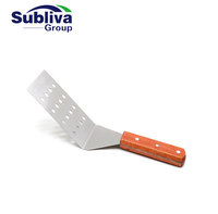 Tournevis percé en acier inoxydable avec manche en bois Lame de 20.4x7.2cm