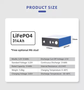Cornex 314Ah Prizmatik Lityum İyon Piller Sınıf 3.2V 52Ah 100Ah 280Ah 300Ah 314Ah 340Ah Pil Güneş Enerjisi Pili 314Ah 3.2V 314a - Product Image 3