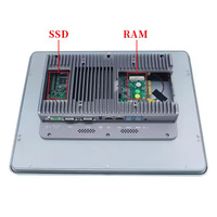 Partaker Panel depan IP65 PC Industri 17 inci I7 10810U I5 10310U J6412 TPM2.0 RS232 DDR4 2x LAN USB layar sentuh komputer