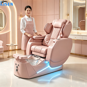 Sillón de Manicura de Lujo KISEN sin Tubo, Silla de Masaje de Pies con Corriente Eddy, Bomba Potente para Respaldo, Silla de Pedicura para Salón de Belleza - Product Image 4