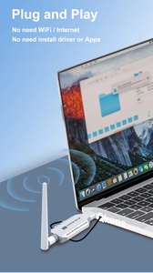 4K 50M pour <span class=keywords><strong>HDMI</strong></span> Émetteur Vidéo Sans Fil Récepteur TV Stick Écran Miroir <span class=keywords><strong>Adaptateur</strong></span> pour 1 Ordinateur Portable PC et <span class=keywords><strong>2</strong></span> Téléviseurs/Projecteurs - Product Image 4