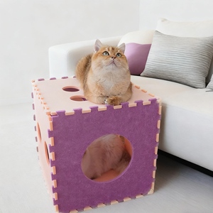 Superventas, nuevo Material de fieltro, accesorios para mascotas, gran capacidad, separar, cama para rascar gatos de doble capa, nido de lujo para perros - Product Image 6
