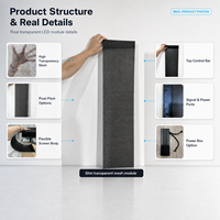 Pantalla LED Transparente de Gran Formato para Ventanas de Gimnasios, Pantalla para Ventanas de Vidrio Completas