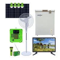 Système Solaire Prépayé pour Éclairage et Appareils Domestiques : Télévision, Ventilateur, Réfrigérateur. Kit Solaire Domestique Paygo avec Batterie Lifepo4.