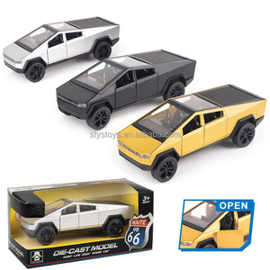 รถปิกอัพ1/32เหล็กหล่อรถโมเดลรถของเล่นรถเทรลเลอร์ทำจากโลหะอัลลอยด์ - Product Image 2