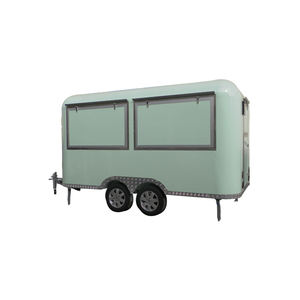 Carré Modèle Rue Mobile Rapide café camion de nourriture vendeur de rue chariot de nourriture remorque à vendre - Product Image 1