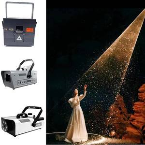 A todo Color 3W 5W 10W App control RGB animación láser Luz nieve niebla máquina de humo para boda fiesta evento Decoración - Product Image 1