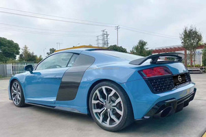 OId vers les nouveaux Kits de carrosserie R8 pour <span class=keywords><strong>Audi</strong></span> 2007-2014 R8 mise à niveau vers <span class=keywords><strong>2022</strong></span> + R8 voiture pare-chocs moteur capot jupes latérales Auto accessoires extérieurs - Product Image 6