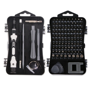 Juego de destornilladores de precisión 112 en 1, herramientas de reparación de teléfonos móviles de acero al cromo vanadio - Product Image 1
