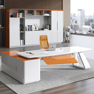 ZITAI Simple Modern Luxury MDF Executive Desk Convertible President Office Desk Supervisor's Corner para Boss Office <span class=keywords><strong>Management</strong></span> - Product Image 3