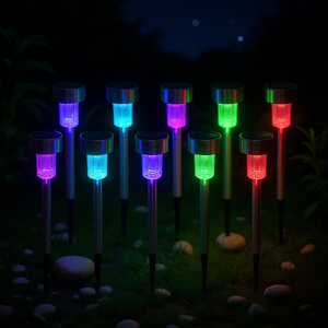 Luces solares para jardín, 10 Uds., LED, para exteriores, para césped, camino, paisaje, lámparas puntuales IP65, fácil instalación para patio - Product Image 2