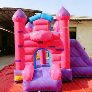 Château gonflable personnalisé amusant avec mini-toboggan, château de saut <span class=keywords><strong>pour</strong></span> fête d'<span class=keywords><strong>anniversaire</strong></span> d'enfants, respectueux de l'environnement - Product Image 1