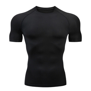 2023 hommes séchage rapide Fitness Gym Sportswear à manches courtes VOLLEYBALL T-Shirt XL survêtement léger été Sport entraînement - Product Image 5