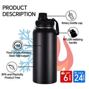High Quality Stainless Steel Vacuum Flask Insulated <b>Water</b> <b>Bottle</b> 21oz <b>With</b> <b>Straw</b> Lid - Product Image 3