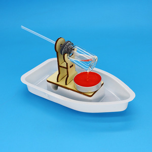 Bricolage bateau à vapeur science expérience jouet petite production à la main pour enfants science éducation jouet bateau STEM caractéristiques boîte - Product Image 2