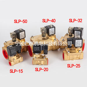 Vanne solénoïde en cuivre Richain Renqi SLP 15 20 25 32 40 50 AC 220V pour eau, gaz, huile, vanne de régulation pilotée - Product Image 1