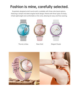 Montre connectée Kalobee, appels, Android, iOS, étanche IP68, écran AMOLED, SK9 Mini, bracelet magnétique, HD, ronde, sport, pour femmes. - Product Image 5