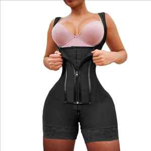 <span class=keywords><strong>Fajas</strong></span> <span class=keywords><strong>Colombianas</strong></span> Reductrices Post-partum Phase 2, Body Sculptant avec Fermeture à Crochets et Œillets, Contrôle du Ventre, Entrejambe Ouvert Réglable - Product Image 3