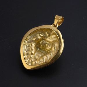 Colliers pendentifs tête de lion, bijoux hip-hop, pendentif tête de lion micro-serti entièrement en CZ, pendentif mode hip-hop pour homme - Product Image 6