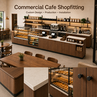 Solución de Diseño Interior Ecológica y Duradera para Cafeterías, Equipamiento Personalizado para Proyectos Globales