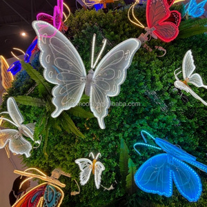 Nouvelles Lumières Décoratives LED Papillon Élégantes au Design Lisse, IP65, Taille et Couleur Personnalisables pour Jardin Extérieur, Décoration Commerciale et Célébrations - Product Image 1