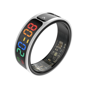 Anneau intelligent F58D <span class=keywords><strong>pour</strong></span> hommes, suivi de <span class=keywords><strong>la</strong></span> santé, fréquence cardiaque, tension <span class=keywords><strong>artérielle</strong></span>, suivi sportif, contrôle par application Android, étanche 5 ATM, 5-10 - Product Image 4