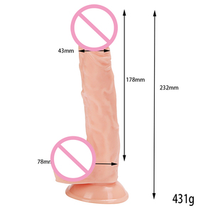 SUMMER VIBE Realistischer PVC-Penis Frauen-Sexspielzeug Großer <span class=keywords><strong>Dildo</strong></span> mit Saugnapf Wandstoß für Frauen <span class=keywords><strong>9</strong></span> Zoll <span class=keywords><strong>Dildo</strong></span> Sexuelle Hilfsmittel - Product Image 2
