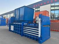 Presse à balles hydraulique horizontale automatique de 100 tonnes pour le recyclage du carton OCC, du papier usagé et la compression des déchets
