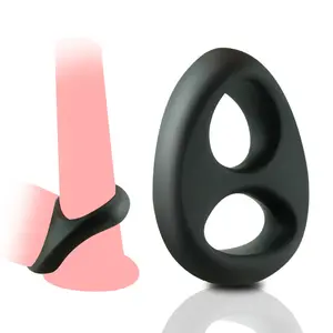 2022 Ejaculation Delay Silicone Penis Ring Sex Toys for Men Male Cock Ring Long Lasting Firmer Erection Soft Flexible Cockring%