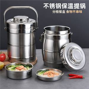 Stainless Steel Insulated Lunch <b>Box</b> 1L Cylinder Portable For Office And Home Use - Product Image 4