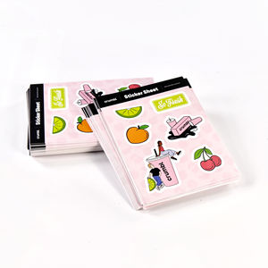 Hojas de Pegatinas de Vinilo Personalizadas - Resistentes al Agua y al Aceite (Hoja Individual) |   Impresión de etiquetas personalizadas directamente de fábrica - Product Image 2