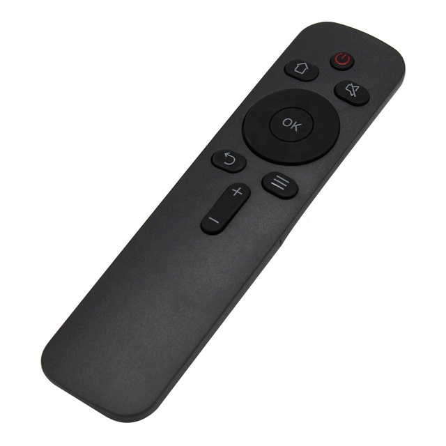 Customized Fixed Code Plastic & Metal 12 Button Universal TV Remote Control with 10m Range for LED Smart TV Waterproof