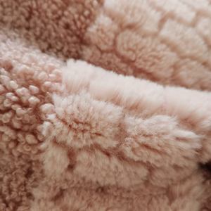 Velours jacquard à armure en fibre bouclée, 100% polyester, tricoté, écologique, lourd, moelleux, antistatique, pour jouets et usage domestique, direct usine - Product Image 1