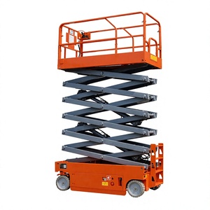Ciseaux élévateurs électriques KCCL, hauteur maximale 12,2 m, capacité 2 personnes, autopropulsés, 2000 kg, pour la construction - Product Image 1