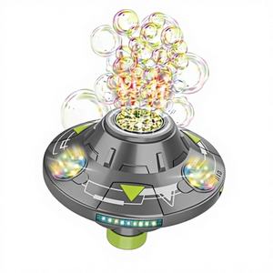 Máquina de Burbujas Gris OVNI para Niños, para Entretenimiento Infinito y Creación de Ambiente en Fiestas Familiares - Product Image 1