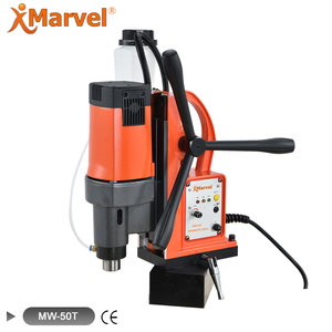 MW-50T 50mm haute vitesse en acier foret hélicoïdal vertical fer plaque machine de forage magnétique - Product Image 2