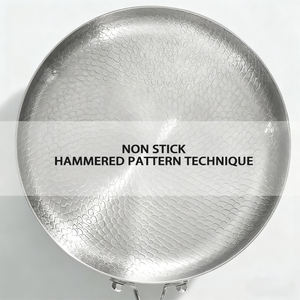 Poêle à frire en titane antiadhésive <span class=keywords><strong>de</strong></span> qualité alimentaire, classique, à cinq couches, pour cuisine domestique, 20/24/28 cm, vente en gros - Product Image 2