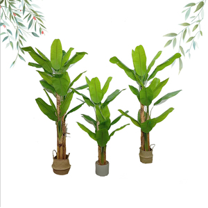 Bon <span class=keywords><strong>prix</strong></span>, arbre artificiel pour plantes en matériaux artificiels pour l'extérieur, <span class=keywords><strong>bananier</strong></span> artificiel artificiel tropical simulé à l'aspect naturel - Product Image 1