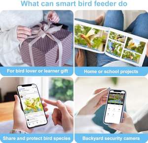 AI Identify 3D 360 Degree Bird View System Car Security Camera 2MP Bird Feeders Solar Charging <strong>Smart</strong> <strong>Home</strong> <strong>Items</strong> and Devices - Product Image 2
