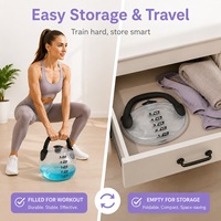 Kettlebell en PVC réglable et remplissable d'eau, sac de poids portable pour la musculation à domicile – Vente en gros