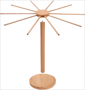 Séchoir à pâtes, outils de fabrication de pâtes pliables en bois, cintre pour pâtes fraîches avec 10 bras - Product Image 2