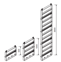 Coffrage en acier pour colonnes en béton, système PERI type LICO pour la construction de murs et de dalles