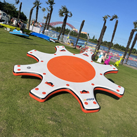 Plate-forme flottante de yoga gonflable en forme de poulpe Planche flottante gonflable en PVC