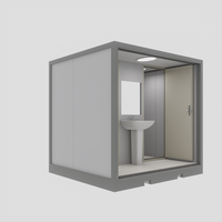 Toilette mobile, salle de bain portable pour le camping en plein air, douche extérieure et intérieure, villa modulaire préfabriquée et location