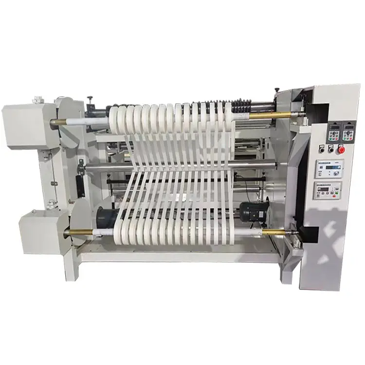 Aluminum foil kraft paper plastic polyester film slitting machine Thermal paper fabric leather slitting and winding machine