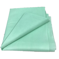 Tissu non tissé SMS jetable bleu/vert à usage médical pour draps
