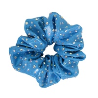 Scrunchies en strass violet néon pour cheerleading, couleurs personnalisées, accessoires de cheveux de gymnastique pour les cheerleaders