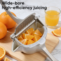 Metalen handmatige citruspers, handmatige citroenpers, huishoudelijke keuken multifunctionele draagbare fruitpers.