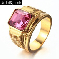 Bague de mariage de luxe pour homme plaquée or 18 carats avec diamant classique de quantité minimale de commande basse