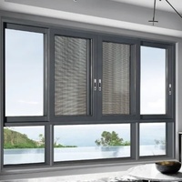 Hot Selling 5MM 9A 5MM Schiebefenster aus gehärtetem Glas mit gebrochener Brücke aus Aluminium legierung